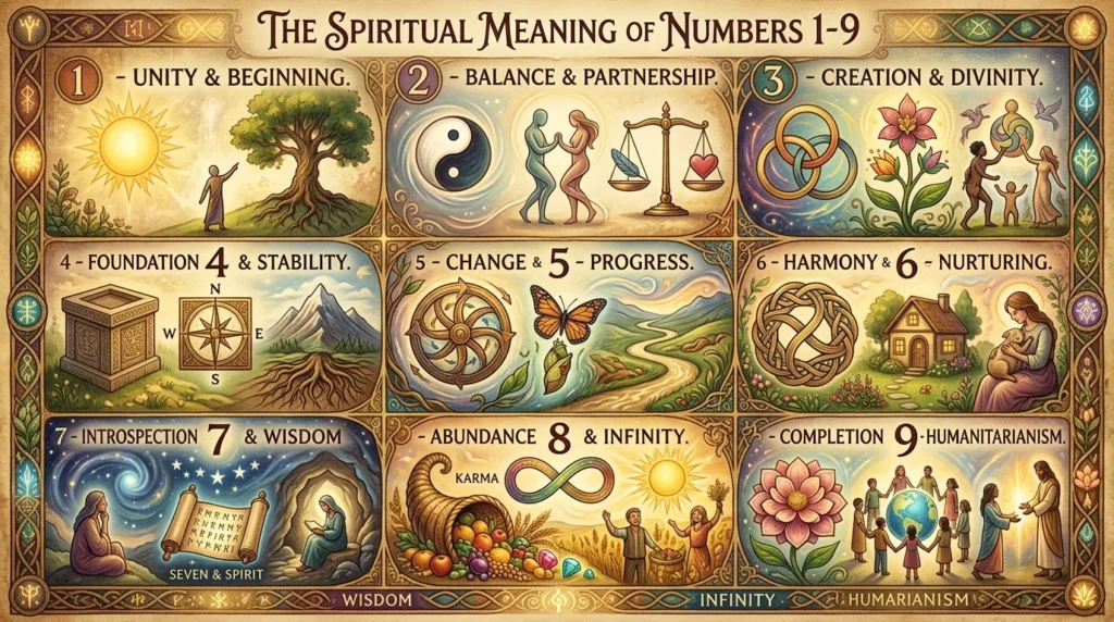 Spiritual Meaning of Numbers 1-9