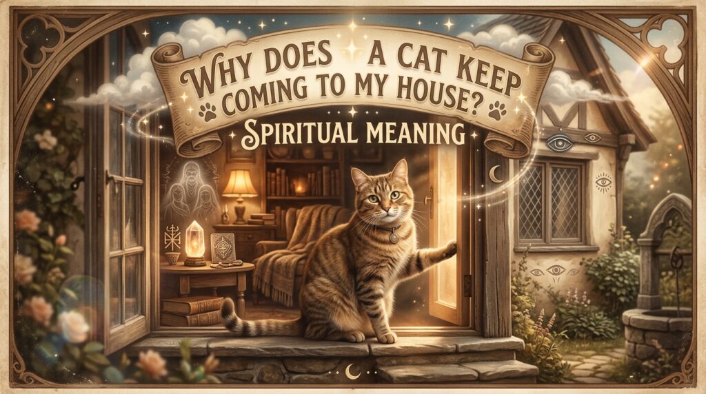 why does a cat keep coming to my house spiritual meaning