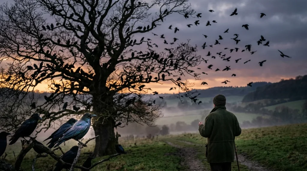 crows gathering in large numbers spiritual meaning