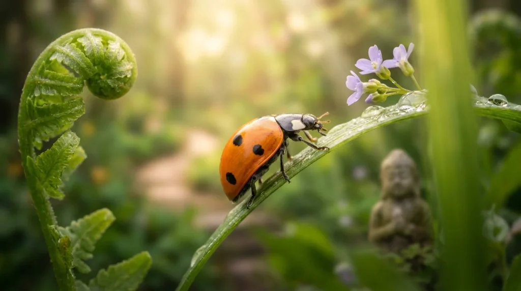 orange ladybug spiritual meaning
