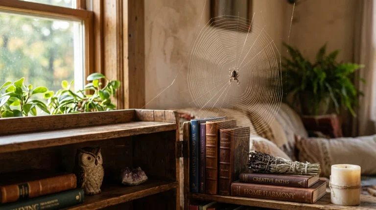 spiritual meaning of spiders in house